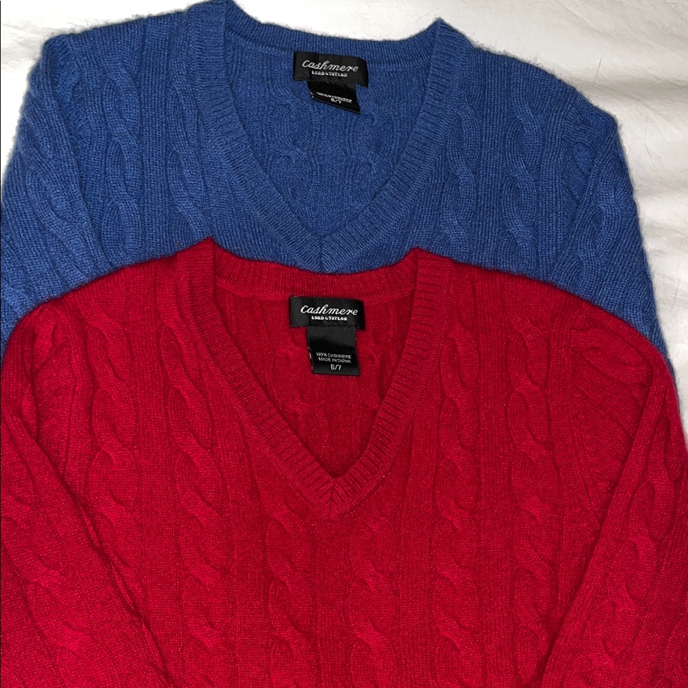 Boys Lord & Taylor Cashmere Sweaters